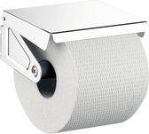 Emco Polo toiletrolhouder met klep en rol chroom