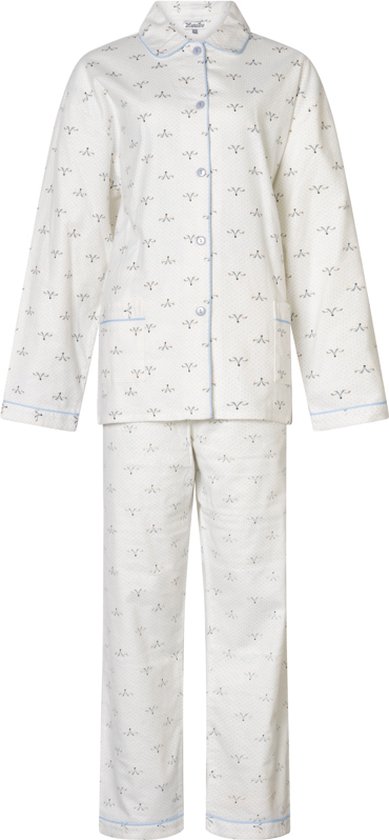 Cocodream Dames Flanel Pyjama print Vos Wit - maat XL