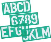 Linex lettersjabloon van 100 mm, set van 10 stuks 6 stuks