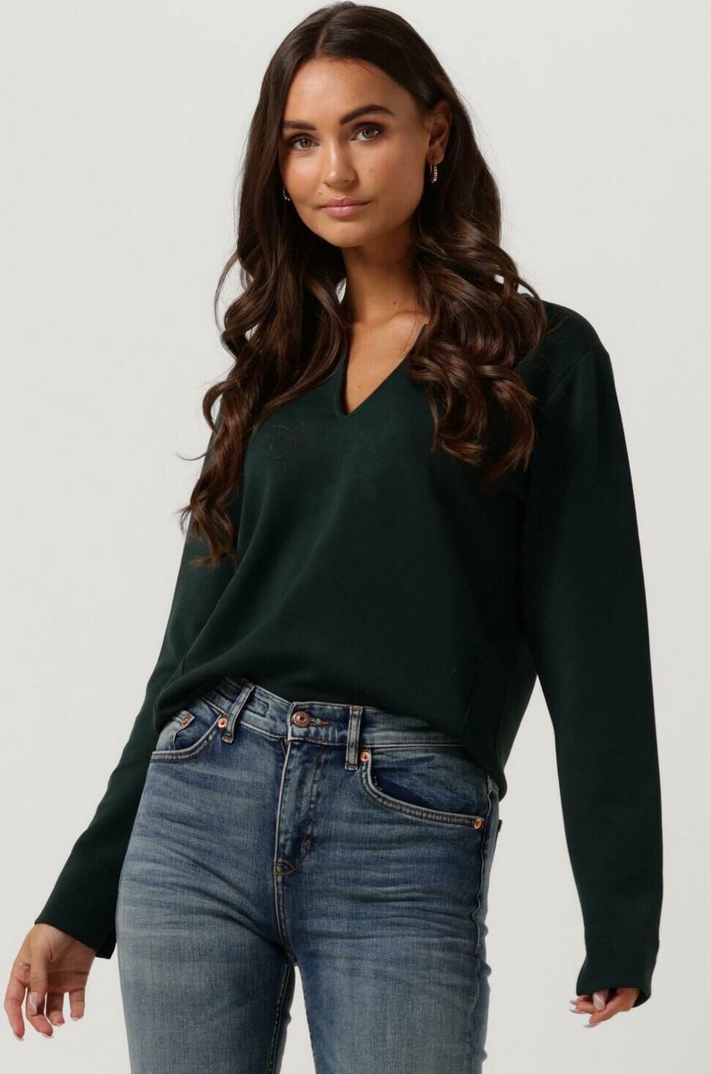 Simple Maddy Jer-modal-22-3 Tops & T-shirts Dames - Shirt - Groen - Maat XL