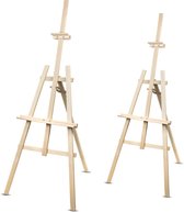 Woodok - Set de deux chevalets en bois de hêtre - 150 cm