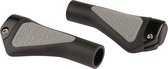 Handvatpaar Mirage Grips in style #45 - 132/132 mm met lockring  - zwart /grijs