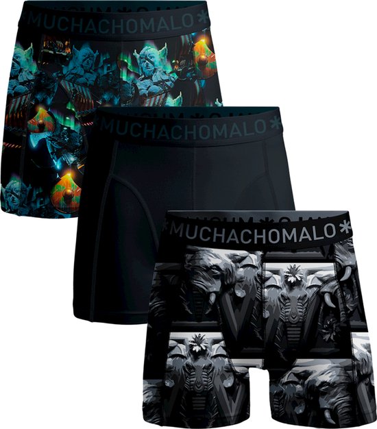 Muchachomalo Heren Boxershorts 3 Pack - Normale Lengte - S - Mannen Onderbroek met Zachte Elastische Tailleband