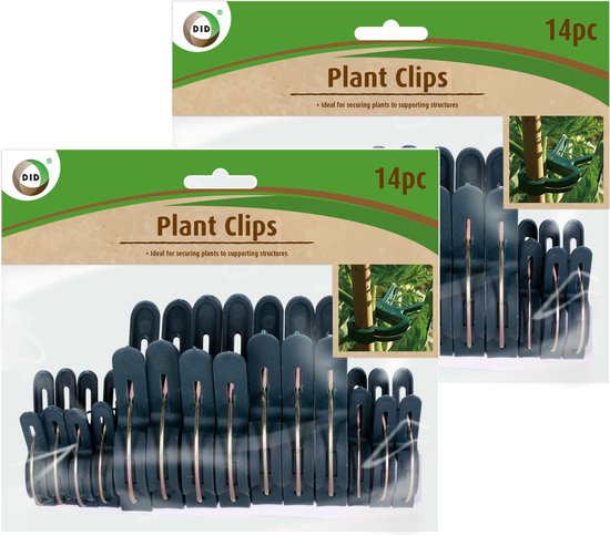 Pinces pour plantes vertes/clips pour plantes 28x pièces de 4,3 et 6,3 cm -  Anneaux de... | bol.com