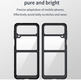 Hard Plastic Back Cover Zwart Hoesje Geschikt voor Samsung Galaxy Z Flip 4