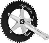 Miche Crankstel Piste Advanced 165 Mm 48t Zilver