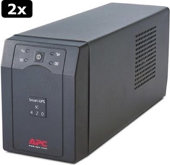 2x APC Uninterruptible Power Supply - APC Smart-UPS SC 420VA 230V | bol.com