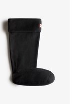 Hunter recycled fleece tall boot sock BLACK Unisex Regenlaarzen - Maat L