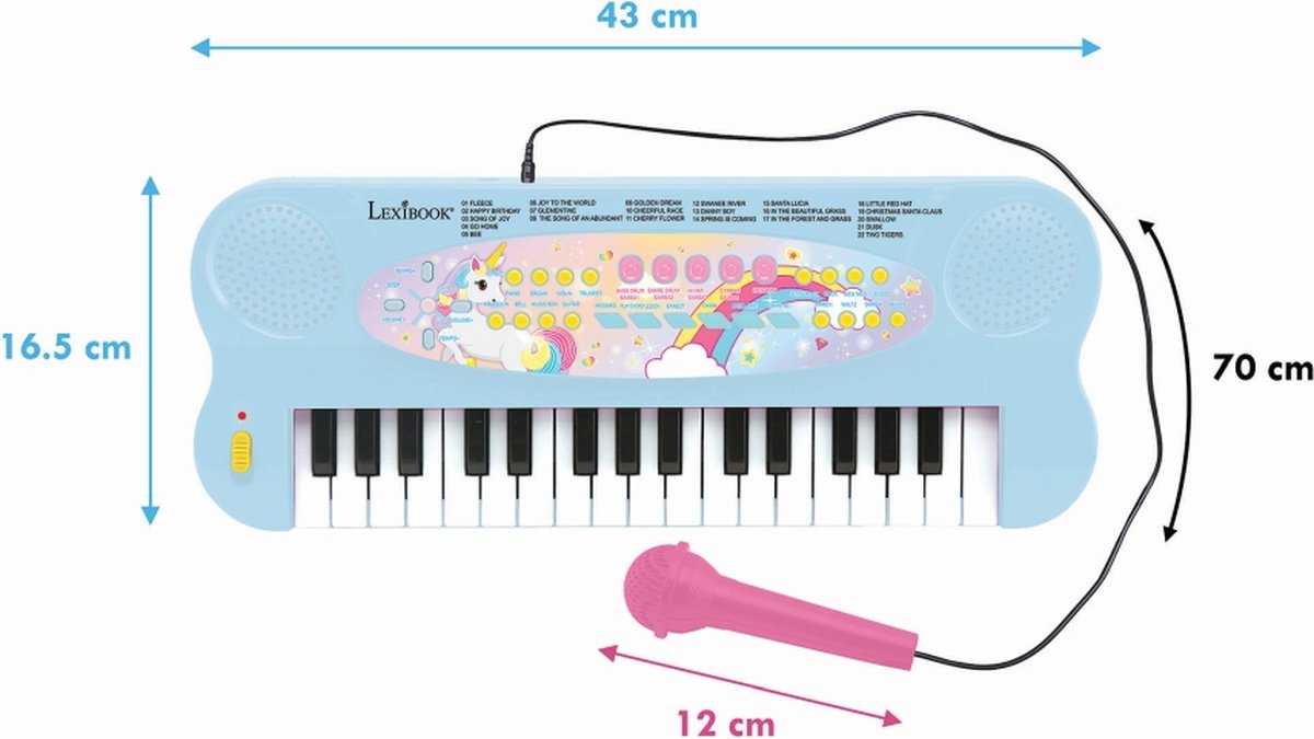 Clavier musical tablette Licorne Lexibook : King Jouet