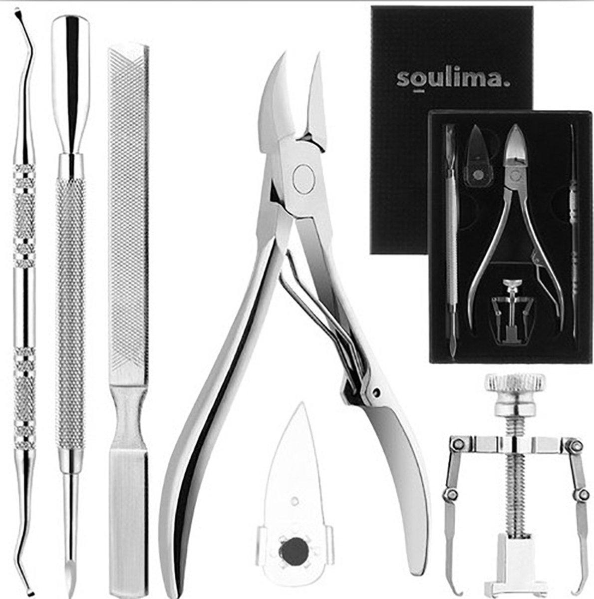 Pedicure Set 6-Delig - Nagelverzorging - Starterset - Ingegroeide Teennagel - Nagelknipper