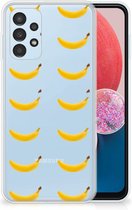 Silicone Back Cover Geschikt voor Samsung Galaxy A13 4G Telefoonhoesje met Naam Banana