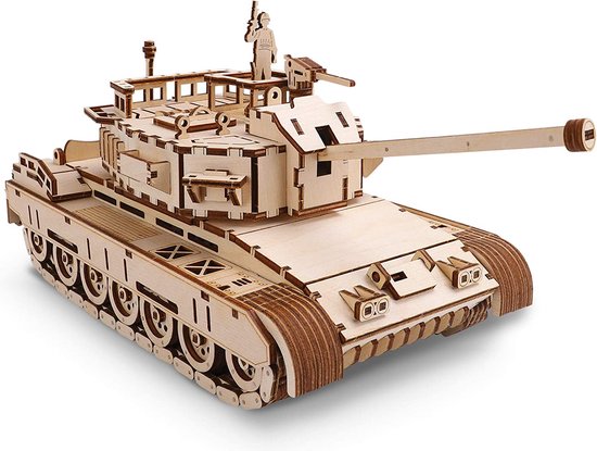 3D Houten Puzzel – Mechanische Modelbouwset, 307 Onderdelen, Kleine Tankwagen, Doe-het-zelf Voor Volwassenen En Tieners (15+)