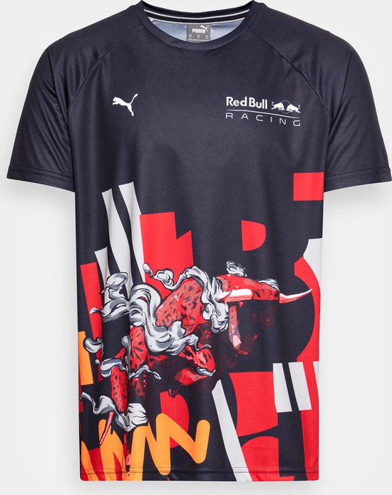 PUMA - RED BULL RACING DOUBLE BULL T-SHIRT - Night Sky - Maat L