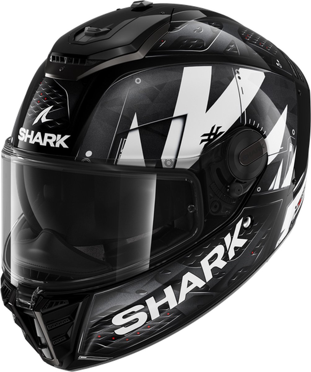Shark Spartan RS Stingrey Zwart Wit Antraciet KWA Integraalhelm S