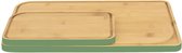 Snijplank, Set van 2 Stuks, Bamboe, Sage Groen - Pebbly