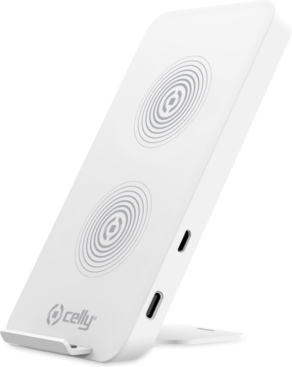 Celly Draadloze-snellader 10w Usb-c 13,5 X 7,2 Cm Wit