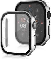 By Qubix Hard case 40mm - Zilver - Geschikt voor Apple Watch 40mm hoesje - screenprotector - Bescherming iWatch - Bescherm hoesje