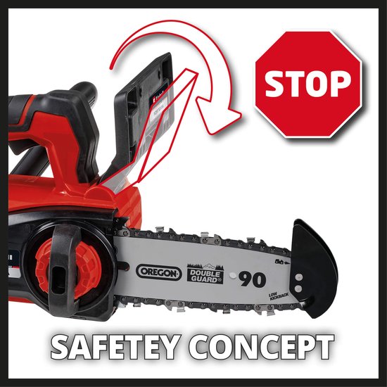 Einhell Accu Kettingzaag FORTEXXA 18/20 TH Li Kit - Power X-Change - 18 V/Li-Ion - Koolborstelloze motor - Zwaardlengte: 20 cm - Max. Zaaglengte: 14 cm - Incl. 1x 3.0 Ah Accu en lader van Einhell — afbeelding 2