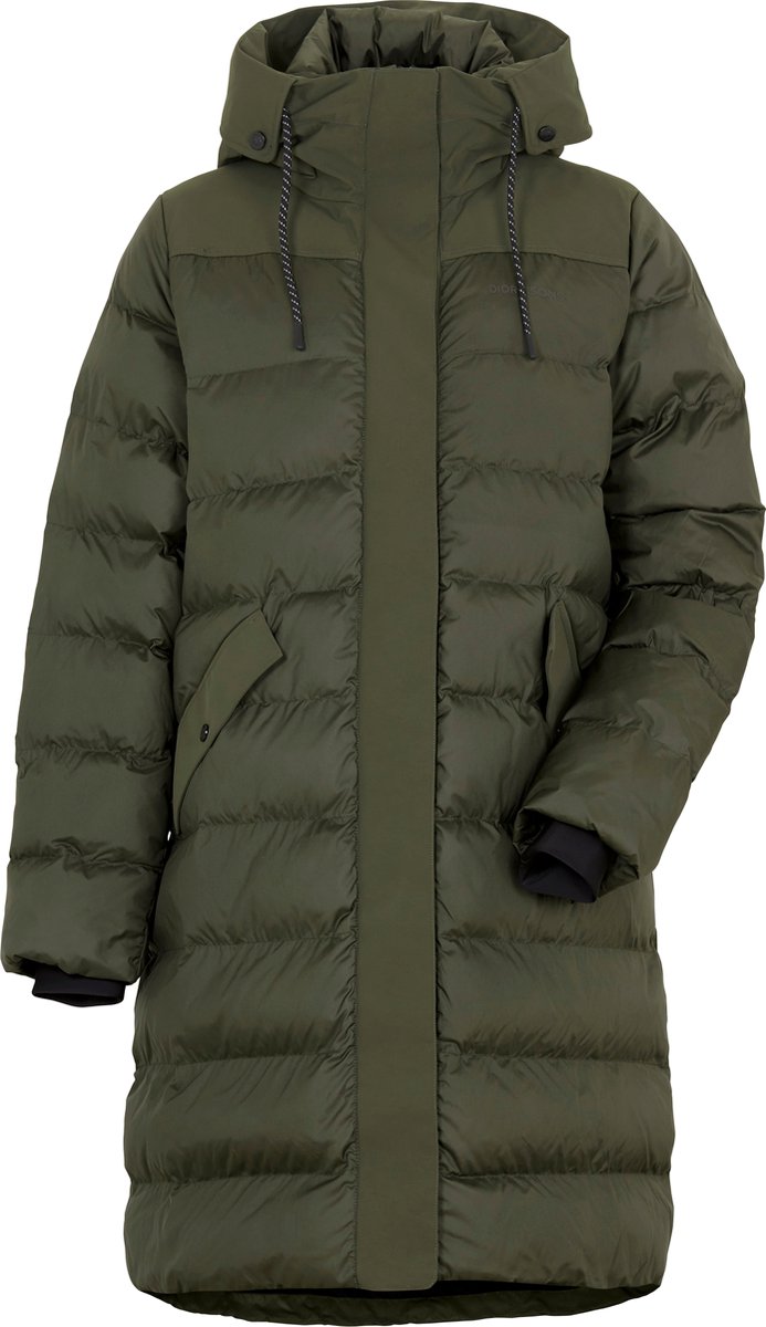 Didriksons FAY WNS PARKA Dames Outdoor parka Donkergroen