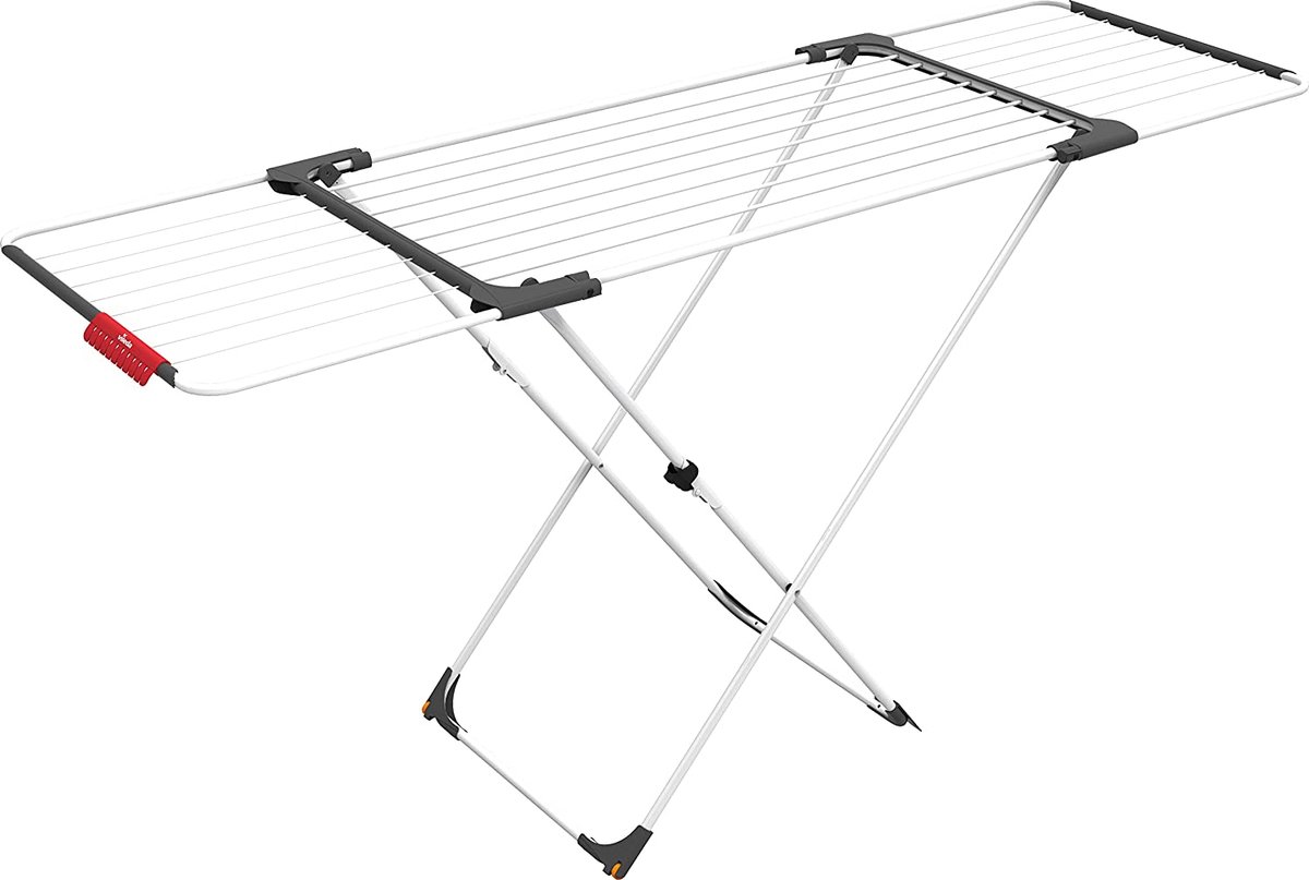 Staal aluminium wit wasrek - 62 x 125 x 133 cm - verrassend design
