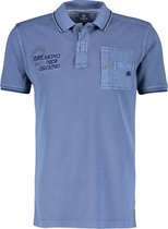 Lerros Poloshirt Pique Polo In Washed Look 2233241 448 Mannen Maat - M