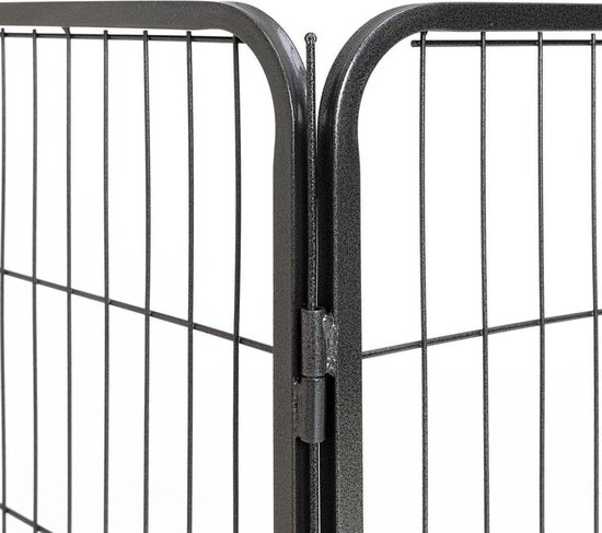 Topmast Premium Puppy Run - Anthracite - Dog Run - Pliable - 100 cm de haut - Intérieur - Pour chiots et Chiens