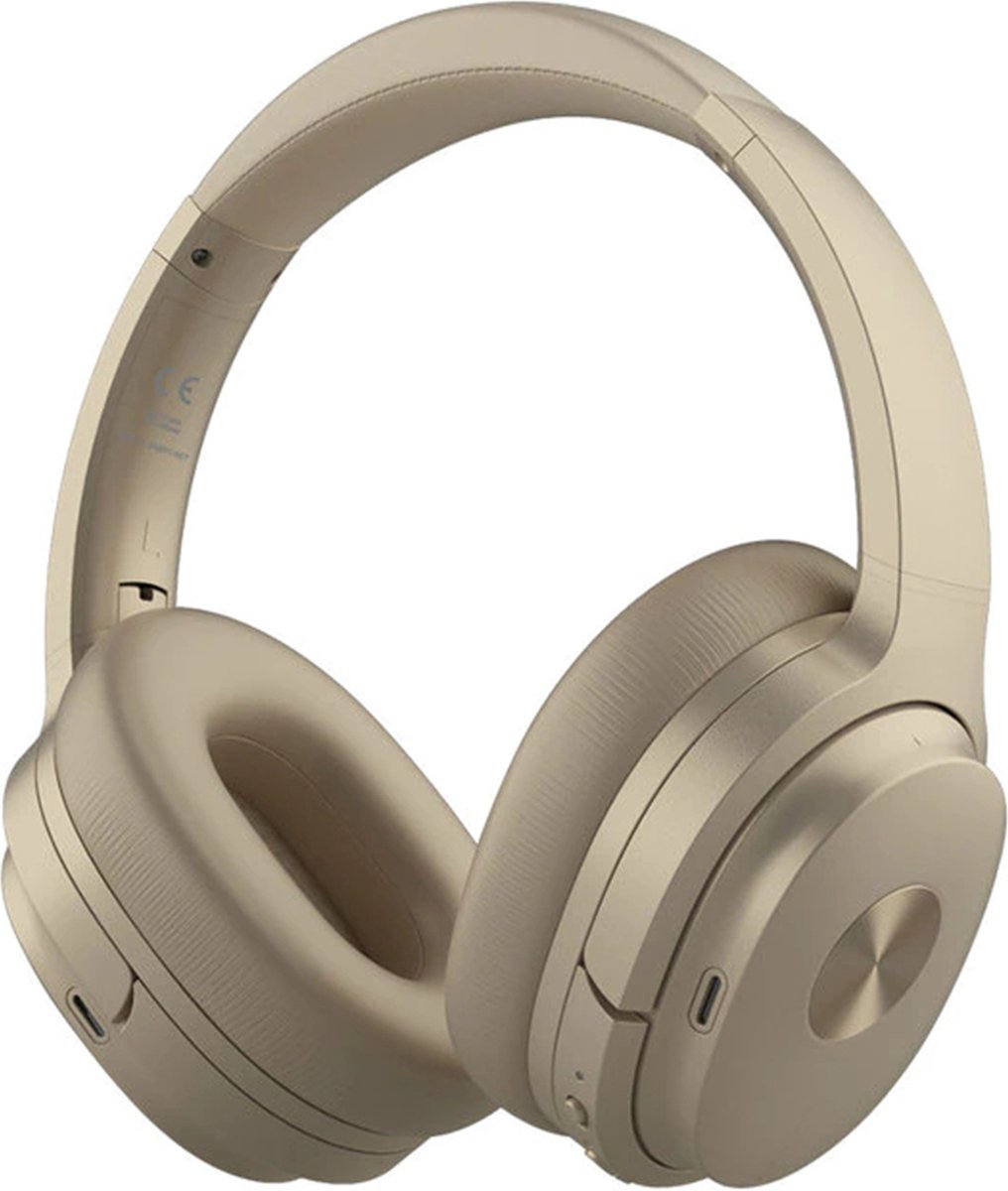 Brandie® - Koptelefoon - Draadloze Hoofdtelefoon - Headset - Draadloos - Met Bluetooth - Bereik 15 Meter - Noise Cancelling - Weerstand 32Ω - Headphones 90dB - Goud - Voor Kinderen/Volwassenen
