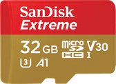 SanDisk Extreme Micro SDHC 32GB - A1 V30 U3 - GN6MA - met adapter