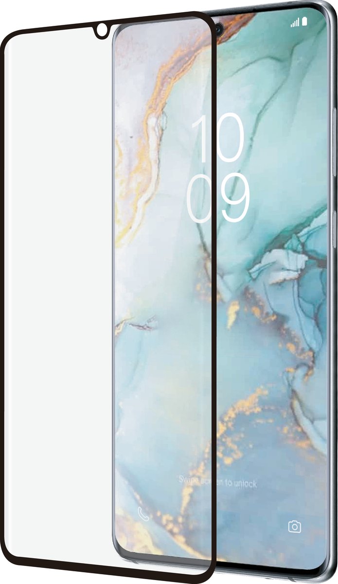 Azuri Curved Tempered Glass RINOX ARMOR- zwart frame - Samsung Galaxy S10 Lite