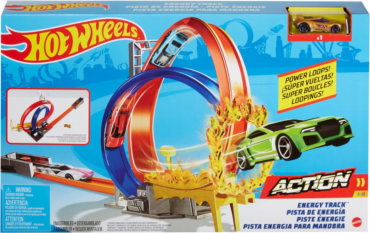 Bol.com Hot Wheels Action Energy Track, baanset aanbieding