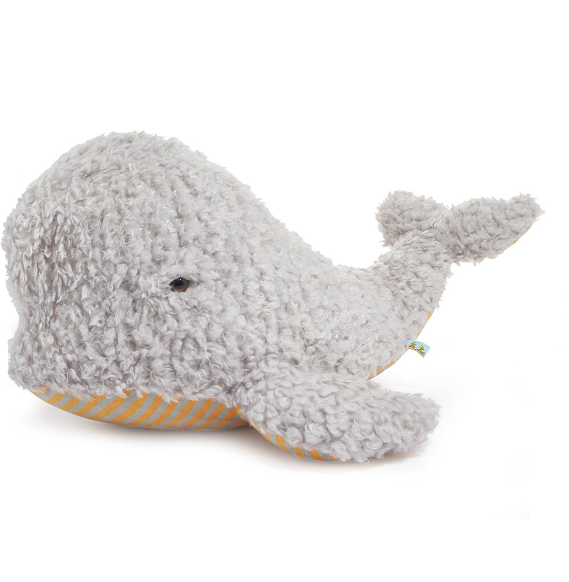 Bunnies By The Bay Knuffel Beloega Walvis – Zachte Pluche Walvis Knuffel – Lief Knuffeldier voor Kinderen - 55 cm - grijs