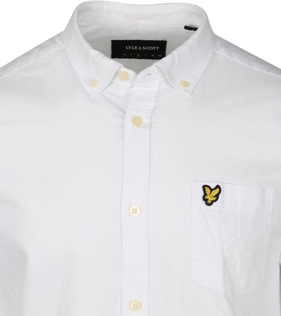 Lyle and Scott - Chemise Wit - Taille L - Coupe regular