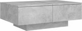 Table basse 90x60x31 cm aggloméré gris béton