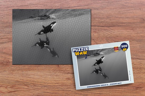 Puzzle Orca - Water - Zwart - Wit - Puzzle - Puzzle 500 pièces