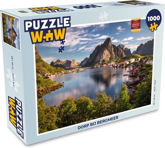 Puzzle Village au lac de montagne - Puzzle - Puzzle 1000 pièces adultes |  bol.com