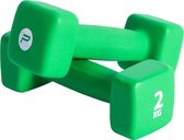 Bol.com Pure2Improve Halterset 2x2 kg neopreen groen aanbieding