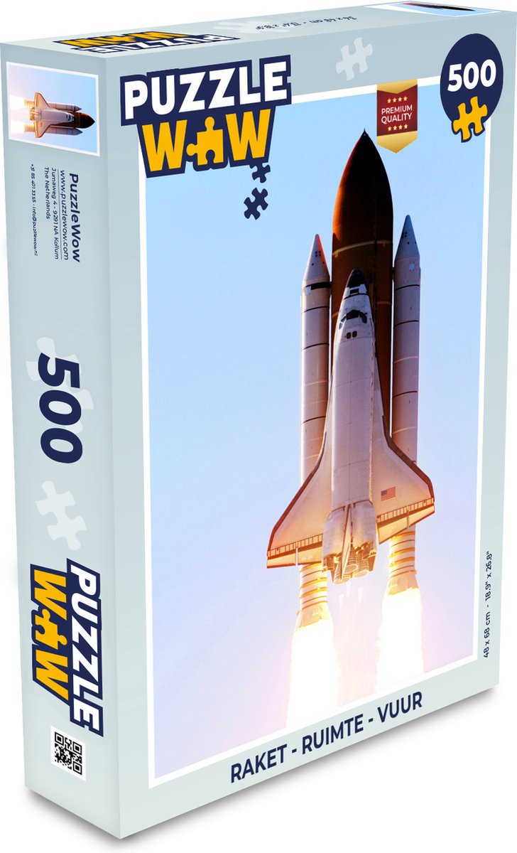 Puzzel Raket - Ruimte - Vuur - Legpuzzel - Puzzel 500 stukjes