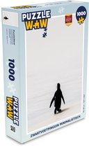 Puzzel Zwartvoetpinguïn minimalistisch - Legpuzzel - Puzzel 1000 stukjes volwassenen
