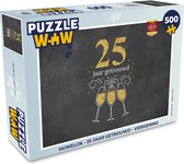 Puzzel Huwelijk - Spreuken - 25 jaar getrouwd - Quotes - Legpuzzel - Puzzel 500 stukjes