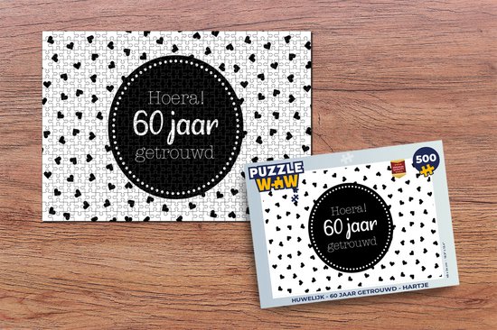 Puzzel Hoera! 60 jaar getrouwd - Spreuken - Quotes - Jubileum