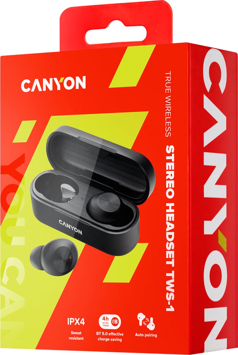 Canyon TWS-1 Serie - In-ear Koptelefoon - Zwart