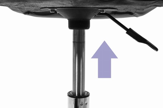 AVOLA - Bureaustoel - ergonomisch - ECO-leer - grijs wit