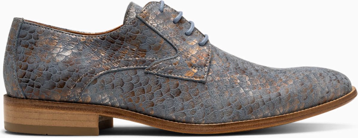 Paulo Bellini Lace up Shoe blue printing