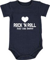 Love Rock and Roll just like daddy Jongens Rompertje | romper | baby | babykleding | babyrompertje | kado | cadeau