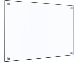 vidaXL - Spatscherm - keuken - 70x50 - cm - gehard - glas - transparant