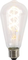 LUEDD E27 LED lamp spiraal filament ST64 5W 400 lm 2200K