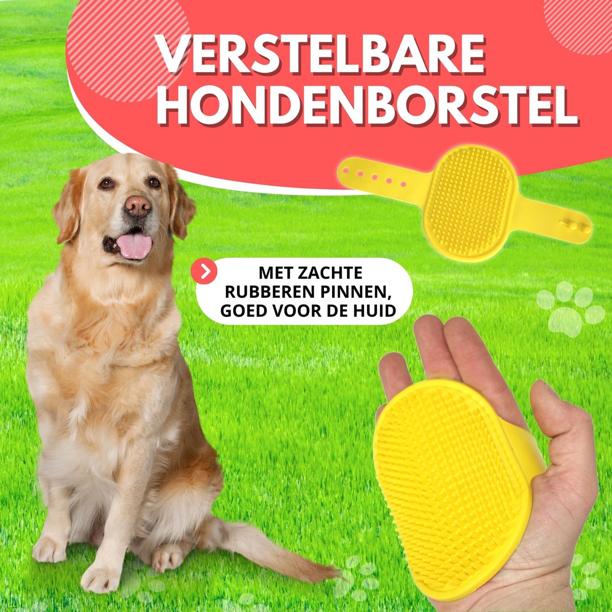 Lendo Online - Hondenzwembad Ø160x30cm - Bad voor honden - Hondenbad - Dierenzwembad - Opzetzwembad - inklapbaar - PVC - Rood / Blauw- Inclusief Hondenborstel Kam thumbnail 5