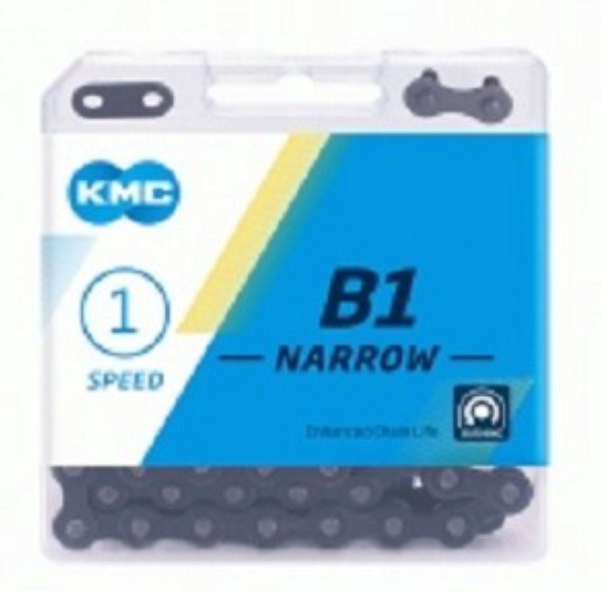 Kmc Ketting B1 Smal 1/2 X 3/32 Inch 112s Single Speed Zwart