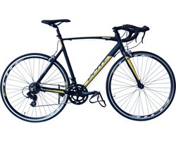 Elite Pau H 53 cm Shimano Tourney 14 speed STI zwart okergeel
