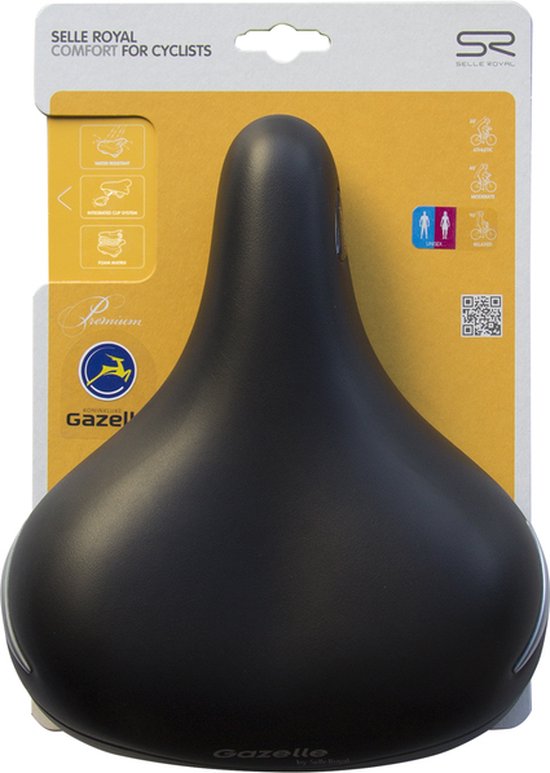 SelleRoyal Selle Zadel On Open Relaxed | Unisex | Zwart